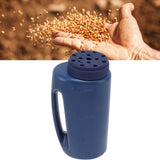 Handheld Fertilizer Spreader Hand Held Grass Seed Spreader Crop Spreading Salt Sowing Pot Blue