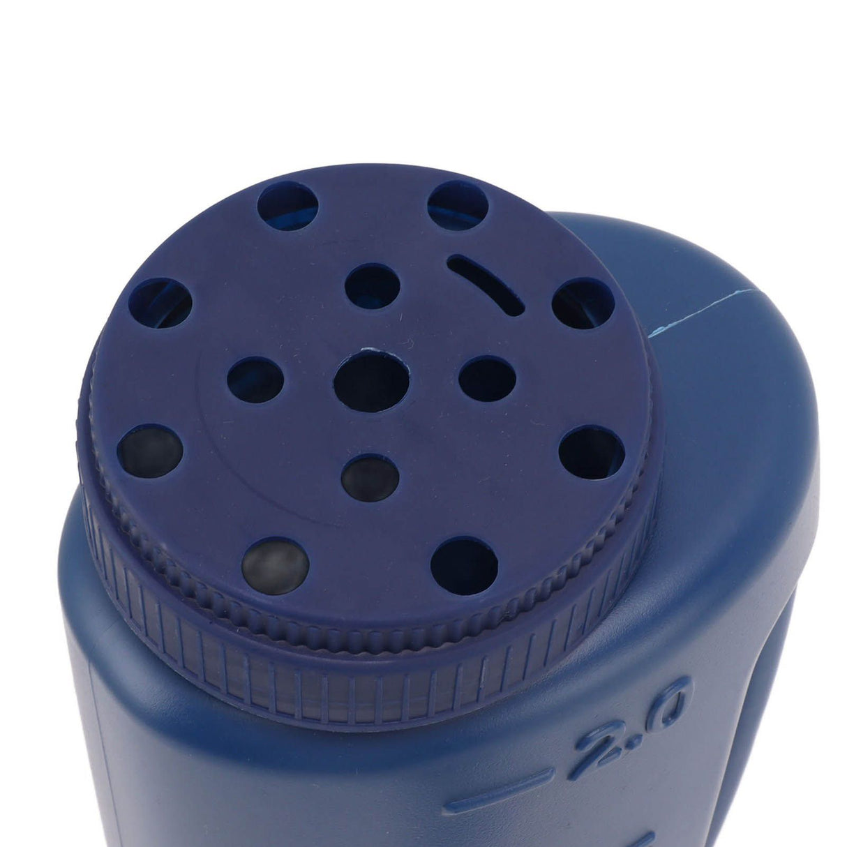 Handheld Fertilizer Spreader Hand Held Grass Seed Spreader Crop Spreading Salt Sowing Pot Blue