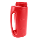 Handheld Fertilizer Spreader Hand Held Grass Seed Spreader Crop Spreading Salt Sowing Pot Red - Side View