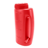 Handheld Fertilizer Spreader Hand Held Grass Seed Spreader Crop Spreading Salt Sowing Pot Red - 45-Degree Angle