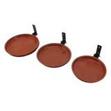 Tree Mounted Bird Feeder Tree Mounted Bird Bath Bowl with Heavy Duty Metal Ring for Backyard Terrace 3 Pot and 3 Bracket