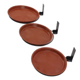 Tree Mounted Bird Feeder Tree Mounted Bird Bath Bowl with Heavy Duty Metal Ring for Backyard Terrace 3 Pot and 3 Bracket