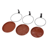 Tree Mounted Bird Feeder Tree Mounted Bird Bath Bowl with Heavy Duty Metal Ring for Backyard Terrace 3 Pot and 3 Bracket