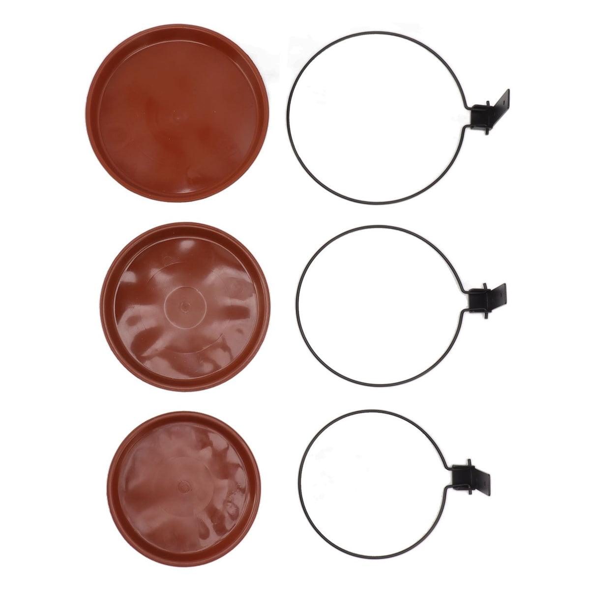 Tree Mounted Bird Feeder Tree Mounted Bird Bath Bowl with Heavy Duty Metal Ring for Backyard Terrace 3 Pot and 3 Bracket