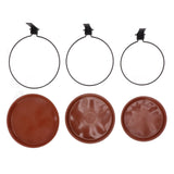 Tree Mounted Bird Feeder Tree Mounted Bird Bath Bowl with Heavy Duty Metal Ring for Backyard Terrace 3 Pot and 3 Bracket - Extra Image