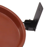 Tree Mounted Bird Feeder Tree Mounted Bird Bath Bowl with Heavy Duty Metal Ring for Backyard Terrace 3 Pot and 3 Bracket - Extra Image