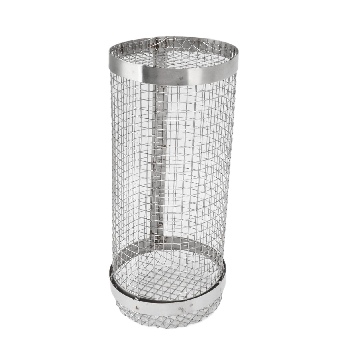 Barbecue Grilling Basket Stainless Steel Heat Resistant Rust Prevention BBQ Grill Cage with Hook for Camping Party 20cm/7.9in