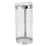 Barbecue Grilling Basket Stainless Steel Heat Resistant Rust Prevention BBQ Grill Cage with Hook for Camping Party 20cm/7.9in - Close-Up Angle