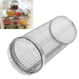 Barbecue Grilling Basket Stainless Steel Heat Resistant Rust Prevention BBQ Grill Cage with Hook for Camping Party 20cm/7.9in - Extra Image
