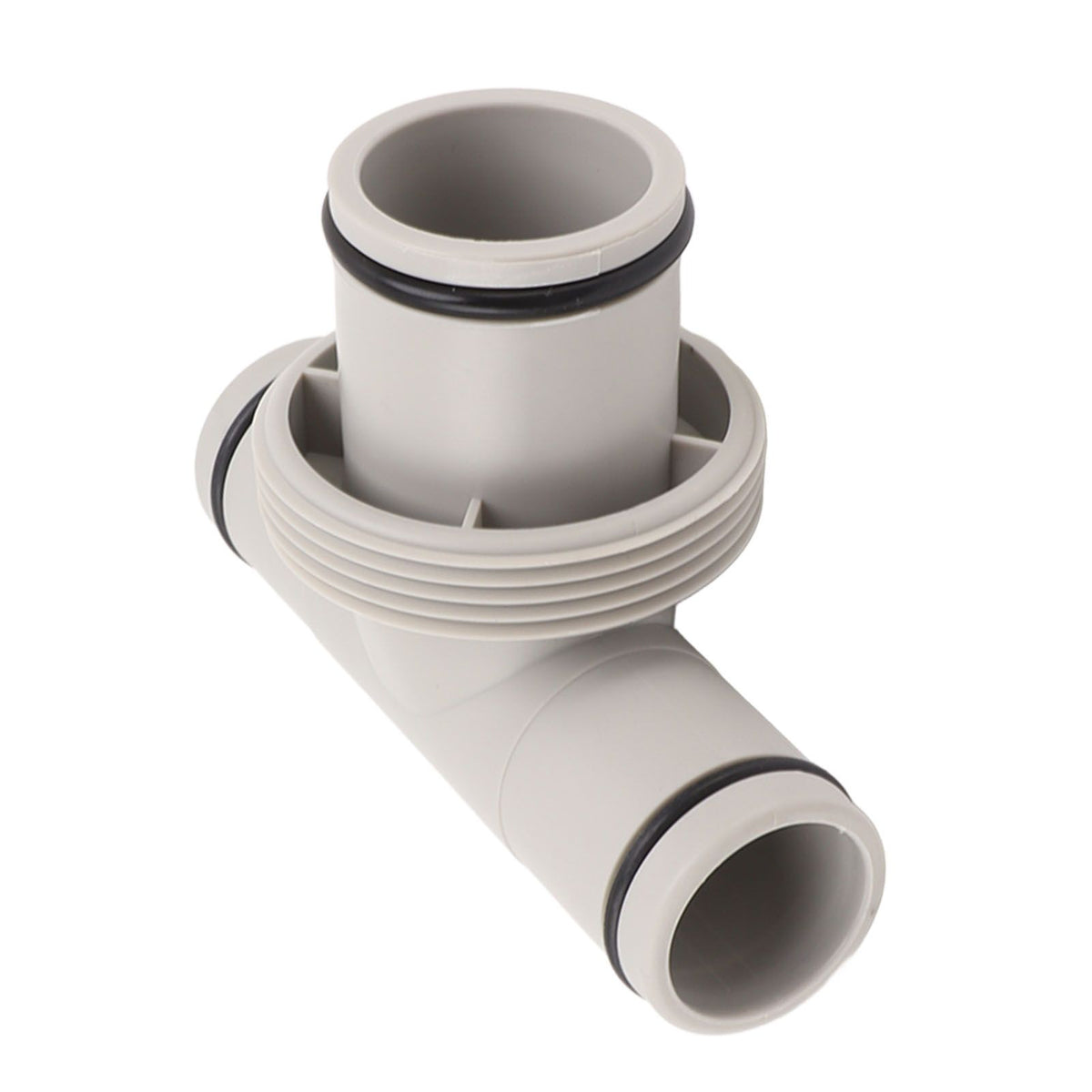 Pool Hose Adapter T Shape Threaded Pump Connector 1.5in to 1.25in Connection Hose Plunger for Pool Maintenance