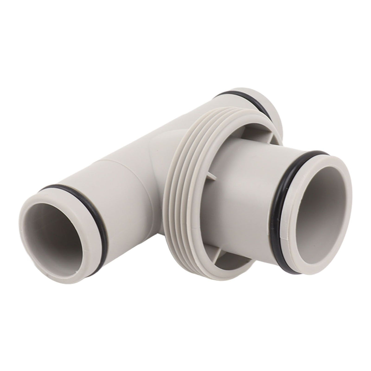 Pool Hose Adapter T Shape Threaded Pump Connector 1.5in to 1.25in Connection Hose Plunger for Pool Maintenance
