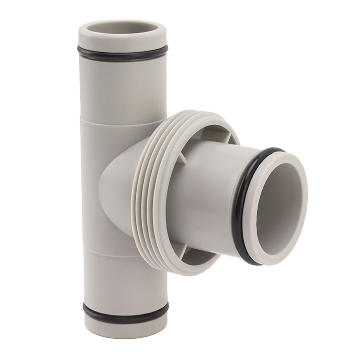 Pool Hose Adapter T Shape Threaded Pump Connector 1.5in to 1.25in Connection Hose Plunger for Pool Maintenance