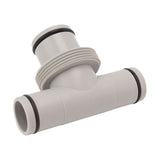 Pool Hose Adapter T Shape Threaded Pump Connector 1.5in to 1.25in Connection Hose Plunger for Pool Maintenance - 45-Degree Angle