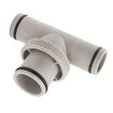 Pool Hose Adapter T Shape Threaded Pump Connector 1.5in to 1.25in Connection Hose Plunger for Pool Maintenance
