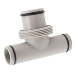 Pool Hose Adapter T Shape Threaded Pump Connector 1.5in to 1.25in Connection Hose Plunger for Pool Maintenance - Extra Image