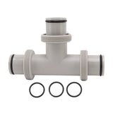 Split Swimming Pool Hose Plunger Valve 2 in 1 T Shape Hose Plunger Valve Replacement for for Filter Circulation System Pool Pump Maintenance