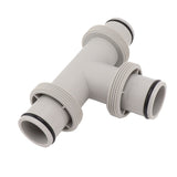 Split Swimming Pool Hose Plunger Valve 2 in 1 T Shape Hose Plunger Valve Replacement for for Filter Circulation System Pool Pump Maintenance - Extra Image