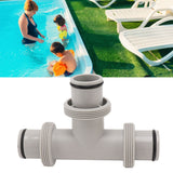 Split Swimming Pool Hose Plunger Valve 2 in 1 T Shape Hose Plunger Valve Replacement for for Filter Circulation System Pool Pump Maintenance - Extra Image