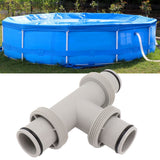 Split Swimming Pool Hose Plunger Valve 2 in 1 T Shape Hose Plunger Valve Replacement for for Filter Circulation System Pool Pump Maintenance - Extra Image