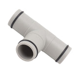 T Shape Hose Plunger Valve 1.25 Inch Plastic Dual Split Hose Plunger Valve for Above Ground Swimming Pool