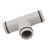 T Shape Hose Plunger Valve 1.25 Inch Plastic Dual Split Hose Plunger Valve for Above Ground Swimming Pool