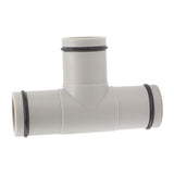 T Shape Hose Plunger Valve 1.25 Inch Plastic Dual Split Hose Plunger Valve for Above Ground Swimming Pool