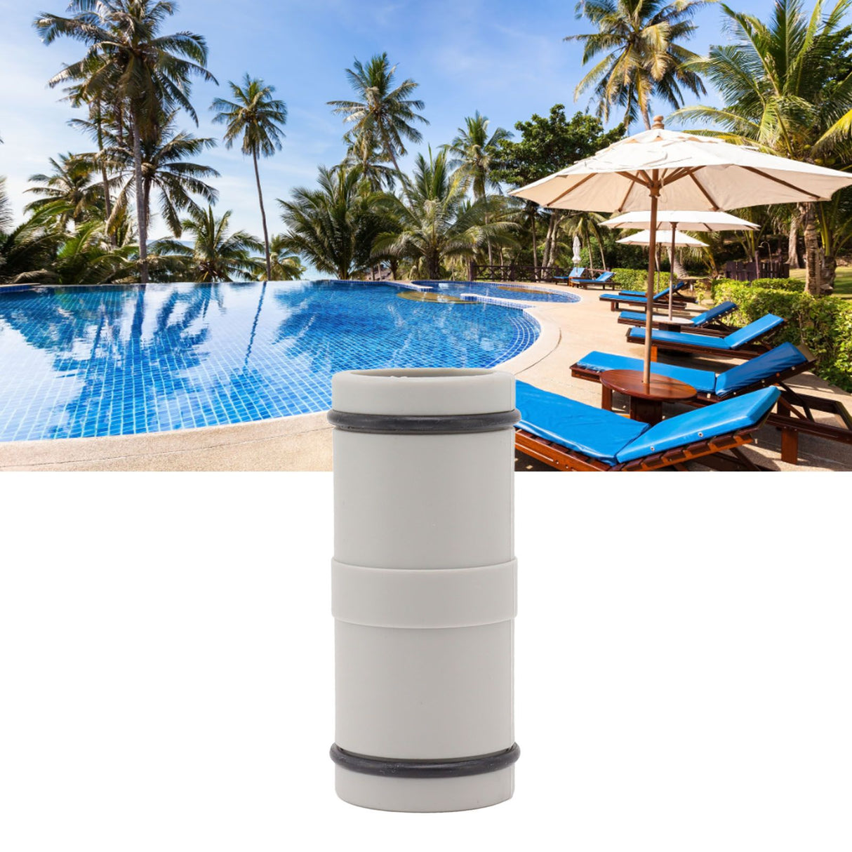 Swimming Pool Hose Adapter 1.25 Inch to 1.25 Inch Straight Connector Split Swimming Pool Hose Plunger Valve