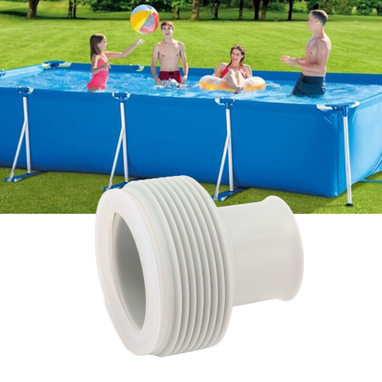 Pool Hose Cuff Threaded Hose Cuff Pool Cleaner Hose Connector Replacement For Intex