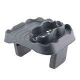 Hot Tub Table Tray with Drain Holes Anti Slip Adjustable Hot Tub Side Table for Swimming Pools SPA Bathtub Grey - Front View