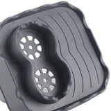 Hot Tub Table Tray with Drain Holes Anti Slip Adjustable Hot Tub Side Table for Swimming Pools SPA Bathtub Grey