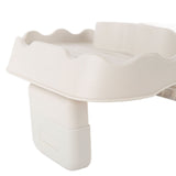 Hot Tub Table Tray with Drain Holes Anti Slip Adjustable Hot Tub Side Table for Swimming Pools SPA Bathtub Beige