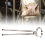 Cow Nose Plier Stainless Steel Automatic Locking Bull Cattle Nose Ring Pliers for Farm Ranch - Extra Image