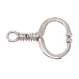Cattle Nose Ring Durable Stainless Steel Cattle Ring Spherical Cattle Ring Clamp Traction for Home Farm HL Q4D - Low Angle