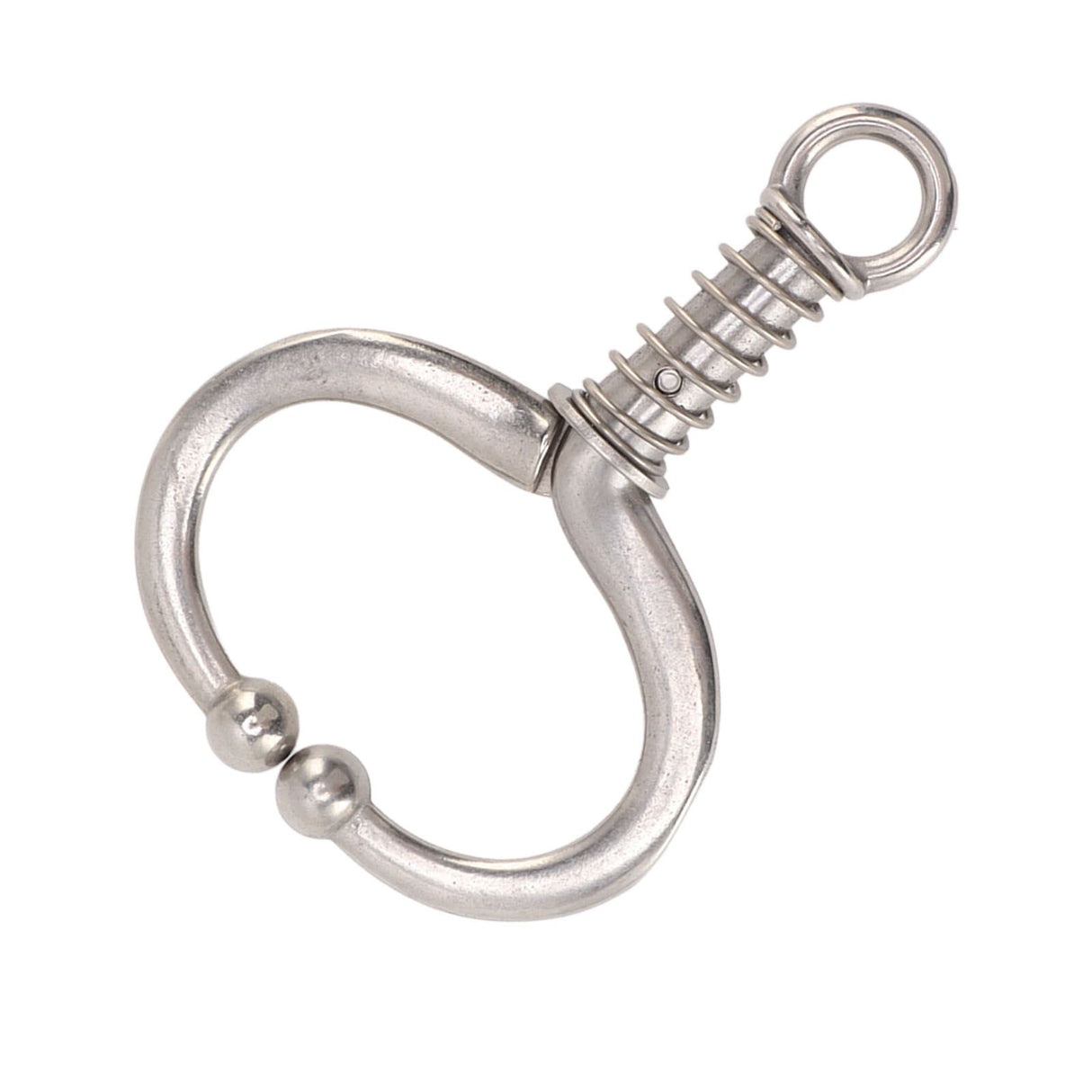 Cattle Nose Ring Durable Stainless Steel Cattle Ring Spherical Cattle Ring Clamp Traction for Home Farm HL Q4D