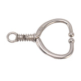 Cattle Nose Ring Durable Stainless Steel Cattle Ring Spherical Cattle Ring Clamp Traction for Home Farm HL Q4E - Side View