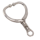 Cattle Nose Ring Durable Stainless Steel Cattle Ring Spherical Cattle Ring Clamp Traction for Home Farm HL Q4E - Top-Down View