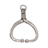 Cattle Nose Ring Durable Stainless Steel Cattle Ring Spherical Cattle Ring Clamp Traction for Home Farm HL Q4E