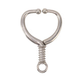 Cattle Nose Ring Durable Stainless Steel Cattle Ring Spherical Cattle Ring Clamp Traction for Home Farm HL Q4E