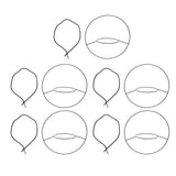5pcs Hanging Planter Holder Rust Proof Decorative Metal Hanging Flower Pot Basket for Living Room Indoor Garden Balcony