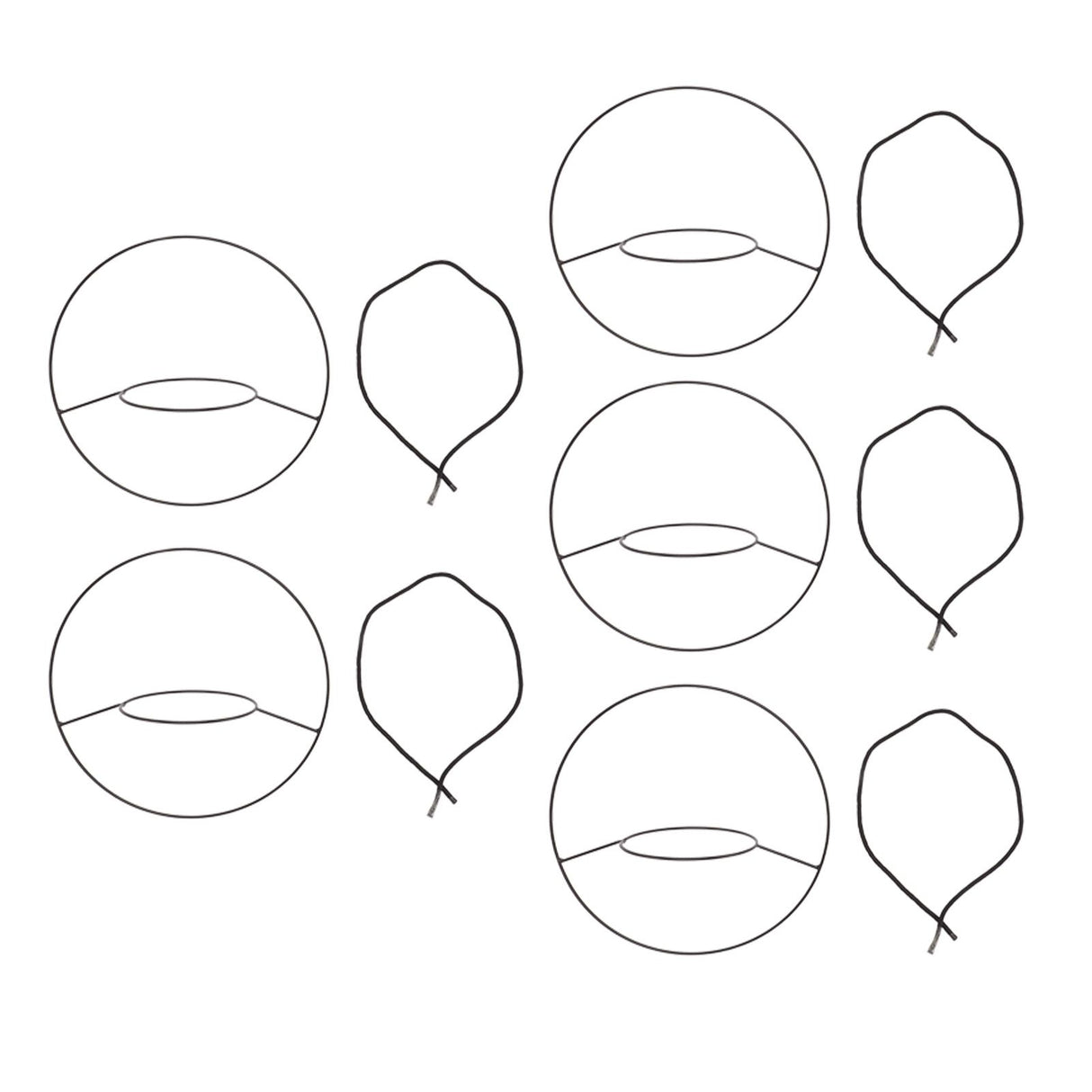 5pcs Hanging Planter Holder Rust Proof Decorative Metal Hanging Flower Pot Basket for Living Room Indoor Garden Balcony