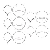 5pcs Hanging Planter Holder Rust Proof Decorative Metal Hanging Flower Pot Basket for Living Room Indoor Garden Balcony