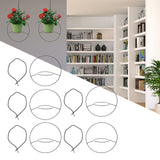 5pcs Hanging Planter Holder Rust Proof Decorative Metal Hanging Flower Pot Basket for Living Room Indoor Garden Balcony