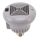 E27 50W to 100W Pet Heating Bulb with Grey Housing 220V 3 Gears Adjustable Basking Light Bulb for Reptile Small Pet Box - Top-Down View
