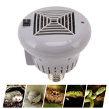 E27 50W to 100W Pet Heating Bulb with Grey Housing 220V 3 Gears Adjustable Basking Light Bulb for Reptile Small Pet Box
