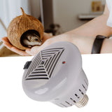 E27 50W to 100W Pet Heating Bulb with Grey Housing 220V 3 Gears Adjustable Basking Light Bulb for Reptile Small Pet Box - Extra Image