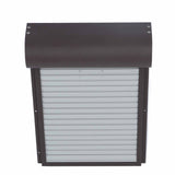 Automatic Chicken Coop Door Metal with Timer Battery Powered for Farm Poultry Habitat Supplies Brown - Side View