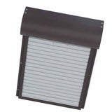 Automatic Chicken Coop Door Metal with Timer Battery Powered for Farm Poultry Habitat Supplies Brown - 45-Degree Angle