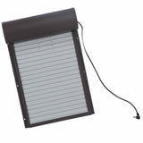 Automatic Chicken Coop Door Metal with Timer Battery Powered for Farm Poultry Habitat Supplies Brown - Rear View