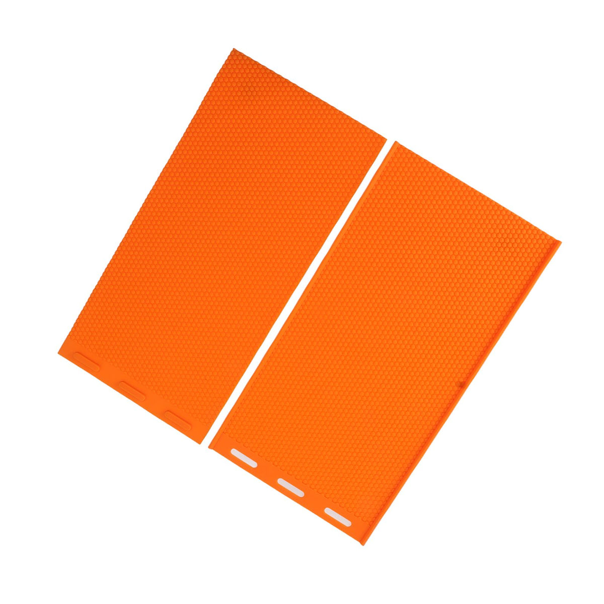 2 Sheets 5.4mm Silicone Beeswax Mold Beeswax Foundation Press Embosser Honeycomb Sheets Mold Bee Keeping Supplies Orange