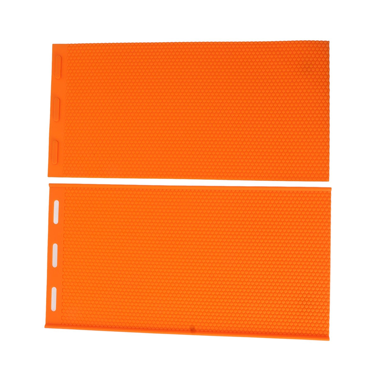 2 Sheets 5.4mm Silicone Beeswax Mold Beeswax Foundation Press Embosser Honeycomb Sheets Mold Bee Keeping Supplies Orange